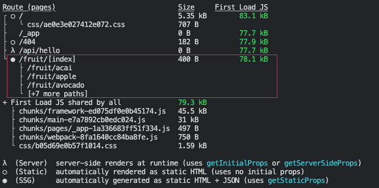 static page generation nextjs