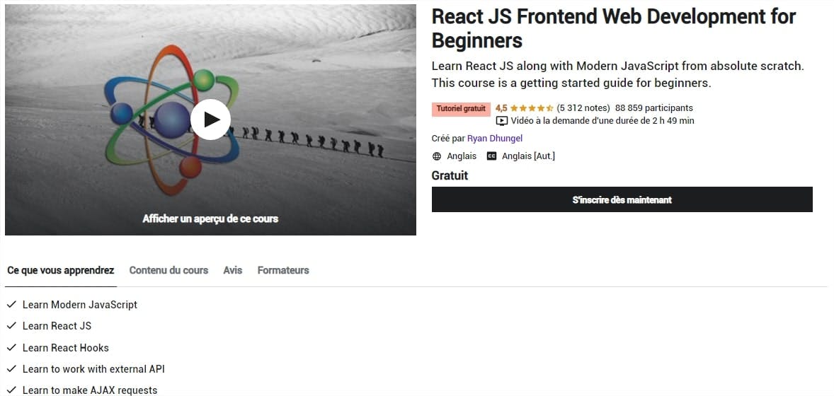 udemy react resources